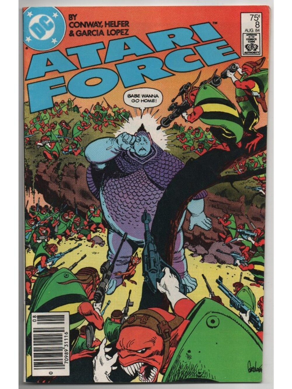 Atari Force 8 DC Comics 1984 FN+ 6.5 Newsstand Gerry Conway Garcia-Lopez